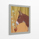 Tubería De Burbujas De Burro, Retrato - Fab Funky | Cuadro decorativo de Canvas Lab