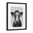 Libros De Vacas Y Flores - Fab Funky | Cuadro decorativo de Canvas Lab