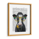 Libros De Vacas Y Flores - Fab Funky | Cuadro decorativo de Canvas Lab