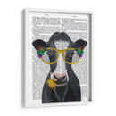 Libros De Vacas Y Flores - Fab Funky | Cuadro decorativo de Canvas Lab