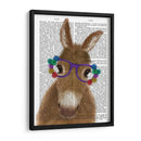Glases De Flores Púrpura De Burro Impresión De Libro - Fab Funky | Cuadro decorativo de Canvas Lab