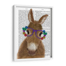 Glases De Flores Púrpura De Burro Impresión De Libro - Fab Funky | Cuadro decorativo de Canvas Lab
