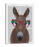 Glases De Flores Rojas De Burro Impresión De Libro - Fab Funky | Cuadro decorativo de Canvas Lab