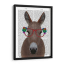 Glases De Flores Rojas De Burro Impresión De Libro - Fab Funky | Cuadro decorativo de Canvas Lab