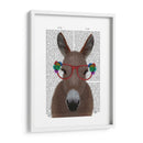 Glases De Flores Rojas De Burro Impresión De Libro - Fab Funky | Cuadro decorativo de Canvas Lab