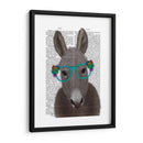 Gafas De Flores De Burro Turquesa Impresión De Libro - Fab Funky | Cuadro decorativo de Canvas Lab