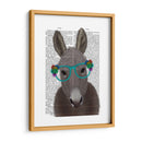 Gafas De Flores De Burro Turquesa Impresión De Libro - Fab Funky | Cuadro decorativo de Canvas Lab
