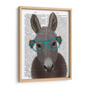Gafas De Flores De Burro Turquesa Impresión De Libro - Fab Funky | Cuadro decorativo de Canvas Lab