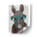 Gafas De Flores De Burro Turquesa Impresión De Libro - Fab Funky | Cuadro decorativo de Canvas Lab
