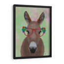 Gafas De Flores Rojas De Burro - Fab Funky | Cuadro decorativo de Canvas Lab