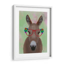 Gafas De Flores Rojas De Burro - Fab Funky | Cuadro decorativo de Canvas Lab
