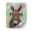 Gafas De Flores Rojas De Burro - Fab Funky | Cuadro decorativo de Canvas Lab