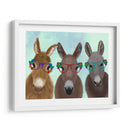 Gafas De Flores De Trío De Burro - Fab Funky | Cuadro decorativo de Canvas Lab