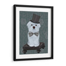Maltés Con Sombrero De Copa - Fab Funky | Cuadro decorativo de Canvas Lab