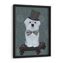 Maltés Con Sombrero De Copa - Fab Funky | Cuadro decorativo de Canvas Lab