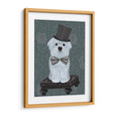Maltés Con Sombrero De Copa - Fab Funky | Cuadro decorativo de Canvas Lab
