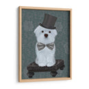 Maltés Con Sombrero De Copa - Fab Funky | Cuadro decorativo de Canvas Lab