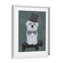 Maltés Con Sombrero De Copa - Fab Funky | Cuadro decorativo de Canvas Lab