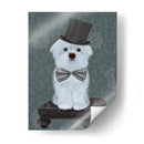 Maltés Con Sombrero De Copa - Fab Funky | Cuadro decorativo de Canvas Lab