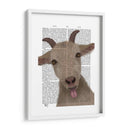 Funny Farm Goat 2 Libro De Impresión - Fab Funky | Cuadro decorativo de Canvas Lab