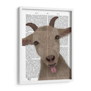 Funny Farm Goat 2 Libro De Impresión - Fab Funky | Cuadro decorativo de Canvas Lab