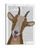 Funny Farm Goat 3 Libro Imprimir - Fab Funky | Cuadro decorativo de Canvas Lab