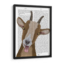 Funny Farm Goat 3 Libro Imprimir - Fab Funky | Cuadro decorativo de Canvas Lab