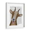 Funny Farm Goat 3 Libro Imprimir - Fab Funky | Cuadro decorativo de Canvas Lab