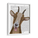 Funny Farm Goat 3 Libro Imprimir - Fab Funky | Cuadro decorativo de Canvas Lab