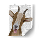 Funny Farm Goat 3 Libro Imprimir - Fab Funky | Cuadro decorativo de Canvas Lab