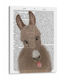 Graciosa Granja Burro 2 Libro Imprimir - Fab Funky | Cuadro decorativo de Canvas Lab