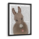 Graciosa Granja Burro 2 Libro Imprimir - Fab Funky | Cuadro decorativo de Canvas Lab