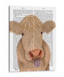 Funny Farm Cow 1 Libro Imprimir - Fab Funky | Cuadro decorativo de Canvas Lab