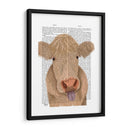 Funny Farm Cow 1 Libro Imprimir - Fab Funky | Cuadro decorativo de Canvas Lab