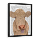 Funny Farm Cow 1 Libro Imprimir - Fab Funky | Cuadro decorativo de Canvas Lab