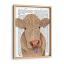 Funny Farm Cow 1 Libro Imprimir - Fab Funky | Cuadro decorativo de Canvas Lab