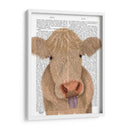 Funny Farm Cow 1 Libro Imprimir - Fab Funky | Cuadro decorativo de Canvas Lab