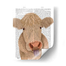 Funny Farm Cow 1 Libro Imprimir - Fab Funky | Cuadro decorativo de Canvas Lab