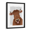 Funny Farm Cow 2 Libro De Impresión - Fab Funky | Cuadro decorativo de Canvas Lab