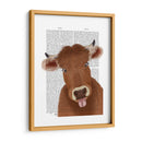 Funny Farm Cow 2 Libro De Impresión - Fab Funky | Cuadro decorativo de Canvas Lab