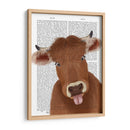 Funny Farm Cow 2 Libro De Impresión - Fab Funky | Cuadro decorativo de Canvas Lab