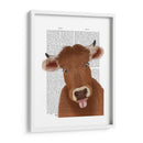 Funny Farm Cow 2 Libro De Impresión - Fab Funky | Cuadro decorativo de Canvas Lab