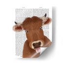 Funny Farm Cow 2 Libro De Impresión - Fab Funky | Cuadro decorativo de Canvas Lab