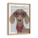 Impresión De Libros De Gafas De Corazón De Cabra - Fab Funky | Cuadro decorativo de Canvas Lab