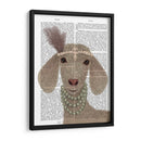 Impresión De Libro De Cabra Blanca Posh - Fab Funky | Cuadro decorativo de Canvas Lab