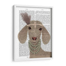 Impresión De Libro De Cabra Blanca Posh - Fab Funky | Cuadro decorativo de Canvas Lab