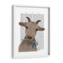 Cabra Y Bluebells Libro De Impresión - Fab Funky | Cuadro decorativo de Canvas Lab