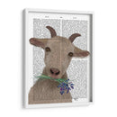 Cabra Y Bluebells Libro De Impresión - Fab Funky | Cuadro decorativo de Canvas Lab