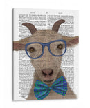 Nerdy Goat Book Imprimir - Fab Funky | Cuadro decorativo de Canvas Lab