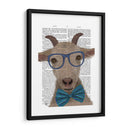 Nerdy Goat Book Imprimir - Fab Funky | Cuadro decorativo de Canvas Lab